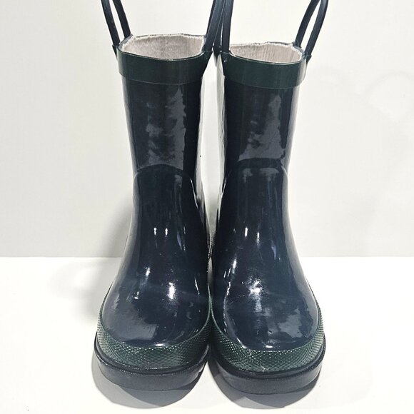 Western Chief Kids Classic Fire Chief Rain Boots 9/10 Navy Green - Picture 3 of 8
